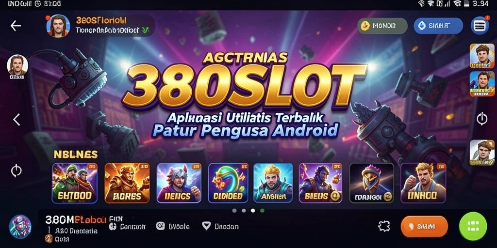 Tampilan utama 380SLOT yang menampilkan fitur pengelolaan aplikasi di perangkat.