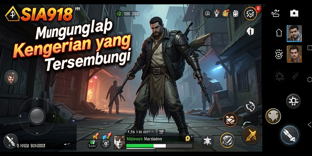 Gameplay seram di ASIA918 dengan karakter menakutkan dan suasana mencekam.