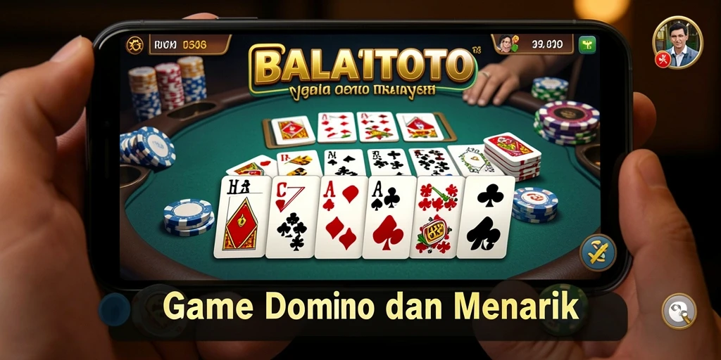 Tampilan gameplay menarik dalam permainan Domino BALAITOTO.