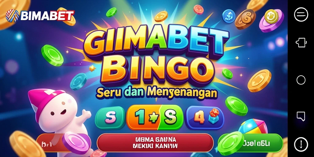Screenshot gameplay BIMABET menampilkan keseruan bermain Bingo secara langsung.