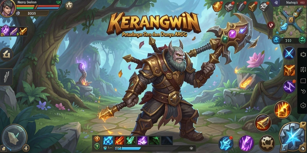 Tangkapan layar KERANGWIN menampilkan aksi seru di dunia ARPG yang menakjubkan.