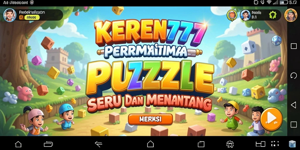 Tampilan seru dari gameplay KEREN777 dengan tantangan puzzle.