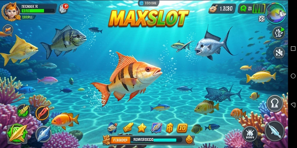 Tangkapan ikan yang menegangkan dalam gameplay MAXSLOT.